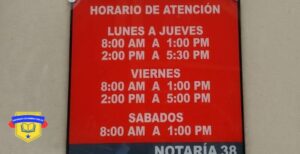 Notaria 38 bogota horarios de atención