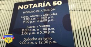 Notaria 50 bogota horarios de atención