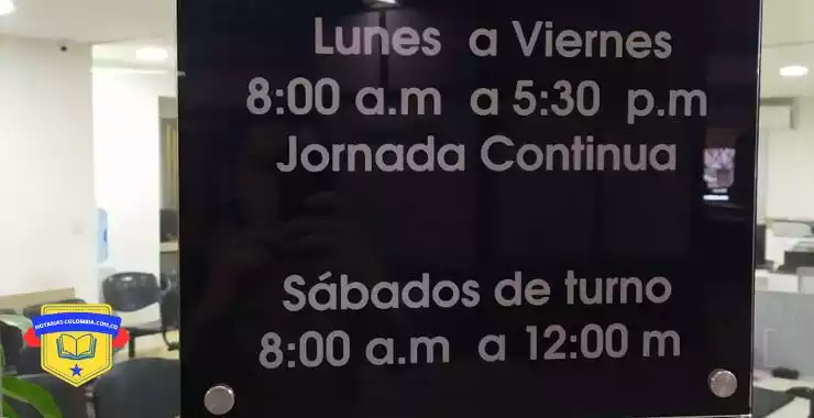 Notaria 24 medellin horarios de atención