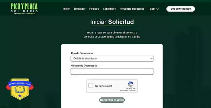 permiso para sacar el carro en pico y placa bogota