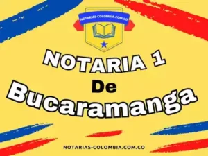 Notaria 1 de bucaramanga