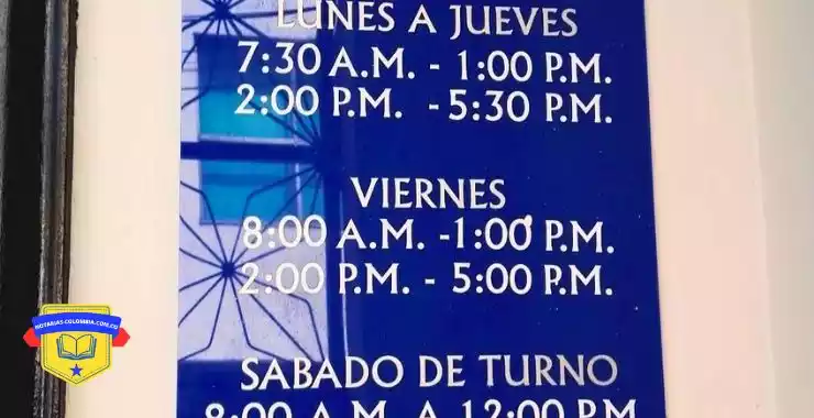 Notaria 1 de bucaramanga horarios de atención