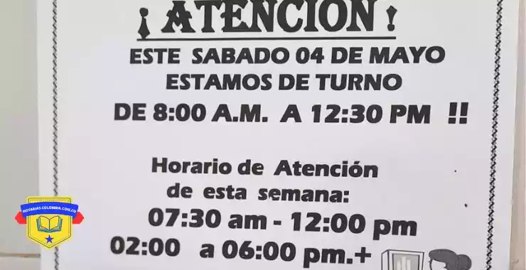 Notaria 4 de bucaramanga horarios de atención
