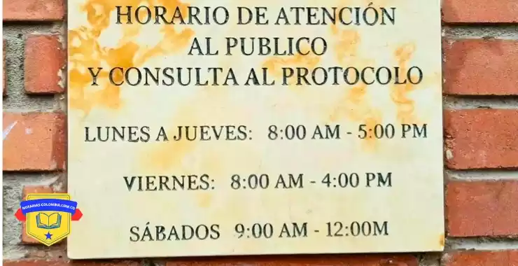 notaria 1 de soacha horarios de atención