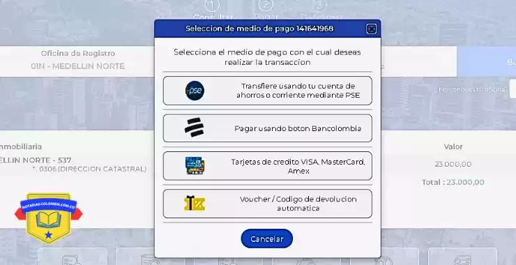 paso 5 como descargar el certificado de tradicion y libertad por internet