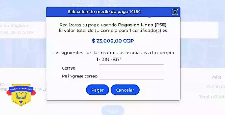 paso 6 como bajar certificado de libertad y tradicion